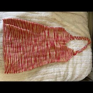 cute pink, orange, and yellow knit sundress from cider.